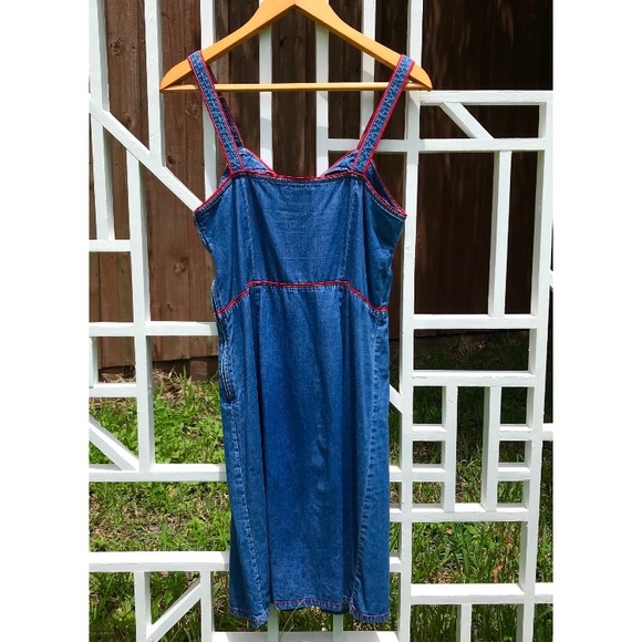 Vintage Denim Summer Dress | Mini Dress | M - Picture 6 of 6